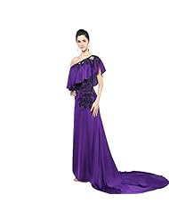 Cocktail Silk  Beaded Mermaid Evening Dress/Homecoming Dress/Prom Dress/Wedding Party Dress  with a Court Train  With Ruffles