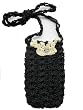 Handmade Celphone Carrying Case - Crocheted Beauty in Black (100% Crocheted By Hand) Handmade Celphone Carrying Case - Crocheted Beauty in Black (100% Crocheted By Hand)