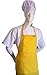 CHEFSKIN Adult Apron Yellow, Ultra Lightweight Cool & Fresh, Bright Color, Pocket