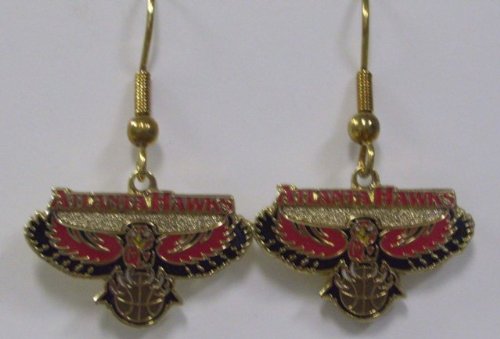 NBA Dangling Earrings - Atlanta Hawks Logo