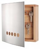 Produkt-Bild: Design Schl&uuml;sselkasten Edelstahl / Holz Modell ELECSA 1015