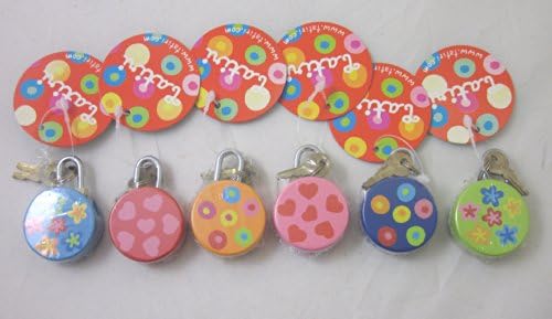 Tatiri Multi-colored Diary Locks - Includes Two Keys!
