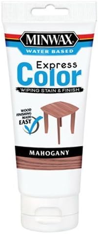 Minwax Mahogany Water Based Express Color Wiping Stain &amp; Finish 30804 by Minwax Co Inc