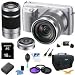 Sony NEX-F3K Digital Camera built in flash with 18-55, 16 f2.8, 55-210 Lenses(Silver)