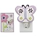 Tiddliwinks Nightlight/Switchplate Combo- Plum Butterfly