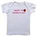 Search : Luvable Friends Tee Top Apple Of Daddy's Eye, Girl, White 24 Months