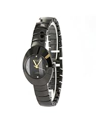 Omax Stainless Steel Womens Watch in Gunmetal Color with Black Dial, Waterproof