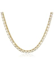 IGI Certified 18K Yellow Gold Diamond Tennis Necklace (7.00 cttw, H-I Color, SI2-I1 Clarity), 17"
