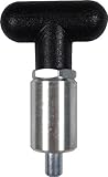 Pull Pin - T-Handle - 1-1/2" Length x 1" Diameter Aluminum Barrel - 3/8" Diameter Steel Spring-Loaded Plunger