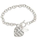 G by GUESS Script Heart Bracelet