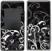 B&W Fleur Design Protective Skin Decal Faceplate for LG Chocolate VX8500 Cell Phone