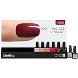 CND Shellac Salon Rack B -Professonal Kit Inc 6 Colours + Shellac Top Coat & Base Coat