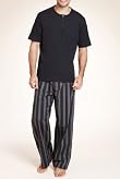 Authentic Embroidered Striped Top & Bottoms Set [T07-2871-S]