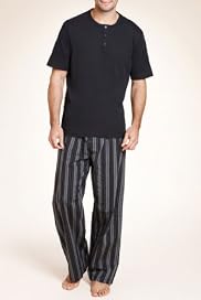 Authentic Embroidered Striped Top & Bottoms Set [T07-2871-S]