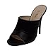 Bella Marie BEBE-01 Women's High Heel Stiletto Open Toe Dress Sandal Mules Slide