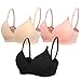 Fittin Women's Maternity Nursing Bra Padded Wirefree Seamless Push Up Sleep Bras
