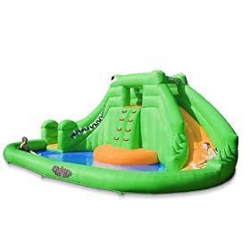 Blast Zone Crocodile Isle Inflatable water Park with Dual Slides by Blast Zone