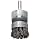 Weiler Wire End Brush, Banded, Round Shank, Steel, Partial Twist Knotted