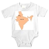 Onesie with vector, map, india