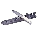 Ontario Knife Ranger RD 6 Series, Fixed Blade Knife with 6.0" Black Powder Coated Steel Blade, & Black Micarta Handle, Overall Length 11.75".