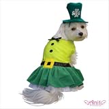Leprechaun Girl Dog Costume Size: Medium