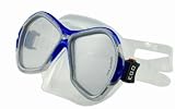 Salvas Herren Tauchmaske Ego SR, transparent-matt blue/silver, L, CA520S2 B