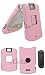 Icella FSL-MOV3SW-PI Pink Leather PhoneShell Motorola V3