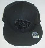 Kansas City Chiefs Flat Bill Fitted Reebok Hat Size 7 1/8