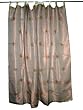 Gift Idea-2 Organza Dark Byzantium Base Embroidered Sari Curtains Drapes Panel 92" Tabs