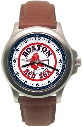 MLB Boston Red Sox Man's Leather Rookie Watch