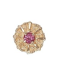 14 Karat Gold Pink Tourmaline Slide GS442-PT