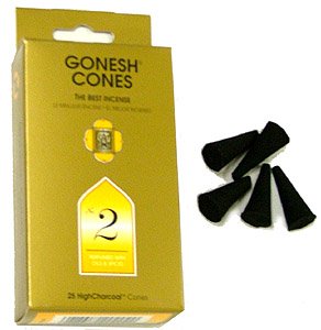 #2 Oils and Spices - Gonesh Incense Cones - Pack of 25