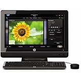 HP 100-5155 20-Inch All-in-One Desktop Computer - Piano Black