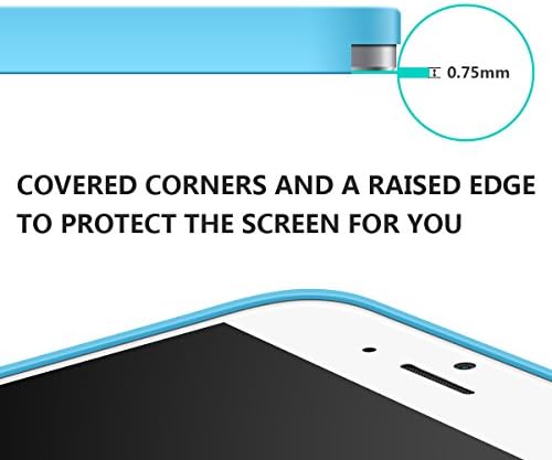 iPhone 5S Case,MiHua Apple iPhone 5S Protective Transparent Slim Case Shock-Absorption Bumper and Anti-Scratch Clear Back - Ultra Slim Back Bumper Case for iPhone 5S(Blue)