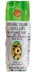 La Piana  Original Italian Tarallini With Fennel Seeds, 8.8-Ounce Bags (Pack of 4)