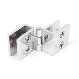 uxcell　ガラスクランプ　長方形クランプ　シルバートーン　メタル　5mm-8mm　30x25x45mm　浴室のシャワー用