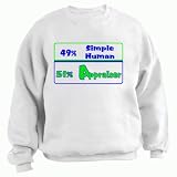 49% Simple Human 51% Appraiser Adult Sweatshirt (Crewneck) Various Colors