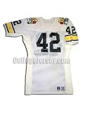 Navy No. 42 Team Issued Michigan Russell Football Jersey