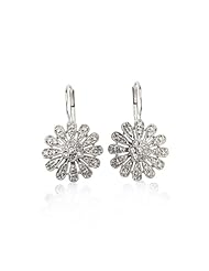 14k White Gold Starburst Diamond Earring with .36 cttw (G-H Color, SI3-I1 Clarity)