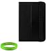 Amazon Kindle Fire Black Vintage Melrose Leather Case Cover with Unique Elegant Book Strap for secure closure for the New Amazon Kindle Fire ((Full Color 7" Multi-touch Display, Wi-Fi)) + Vangoddy Trademarked Live * Laugh * Love Wrist band!!!