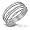 Forzieri 18K White Gold and Diamonds Right Hand Ring USA 4 | UK H | IT 7