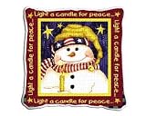 Light a Candle for Peace Pillow - 17 x 17 Pillow