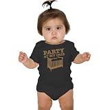 Baby Rock 'n Roll One-Piece, Party At My Crib, Black, 3-6