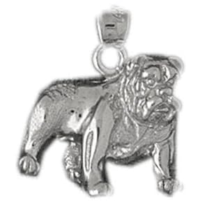 CleverSilver's Sterling Silver Pendant Bulldog
