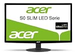 Acer S240HLBID 61 cm (24 Zoll) Slim LED Monitor (DVI, VGA, HDMI, 5ms Reaktionszeit) schwarz