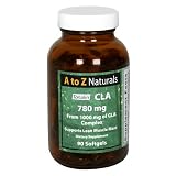 A to Z Naturals Tonalin CLA, Softgels, 780 mg, 90 softgels