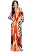KOH KOH Womens Long One Shoulder Sexy Summer Printed Flowy Gown Boho Maxi Dress