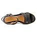 Clarks Pitch Cocoa Open Toe Leather Wedge Sandal