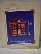 Town and Country 5th schoolhouse and flagpole 2003 hallmark ornament