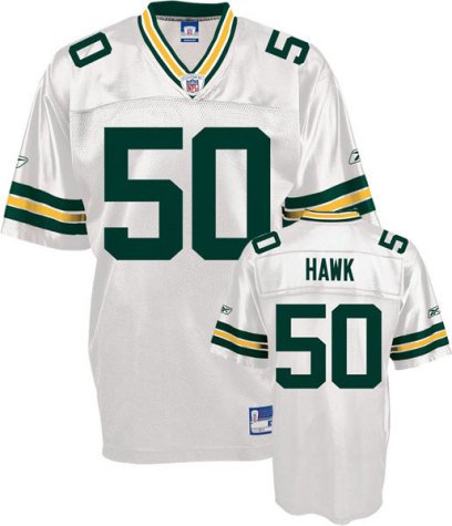 Youth Green Bay Packers #50 A.J. Hawk Road Replica Jersey - S 8
